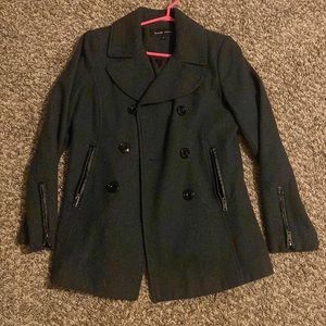 Charcoal Gray Black Rivet Jacket